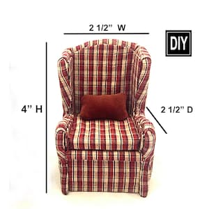 Dollhouse Chair Cardboard DIY PDF Pattern by Gwynne Ross image 3