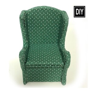 Dollhouse Chair Cardboard DIY PDF Pattern by Gwynne Ross image 2