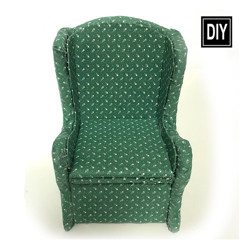 Dollhouse Chair Cardboard DIY PDF Pattern by Gwynne Ross image 2
