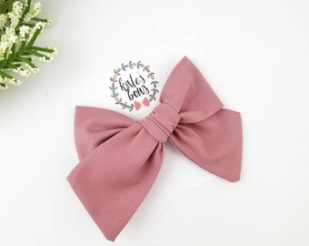 Light pink 2.5\u201d shabby chiffon bow tie no clip DIY hair accessories shabby rosette bows for handmade baby headband and hair bows