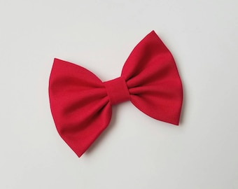 Red Hairbow | Little Girl Bow | Hair Bow | Clip or Nylon Headband | Baby Bows  Kate's Bows
