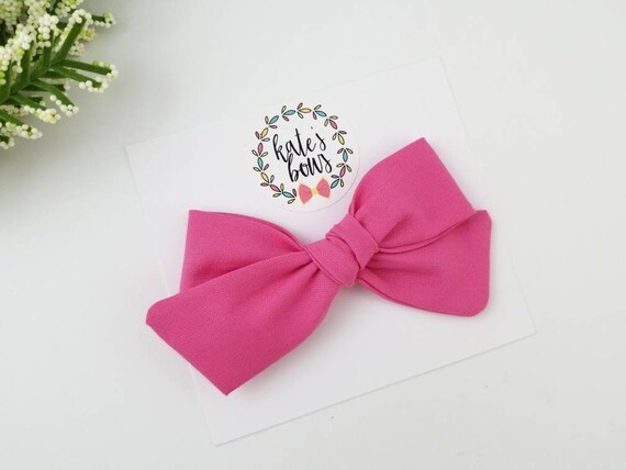 Nylon Hair tie Pink Hair Bow