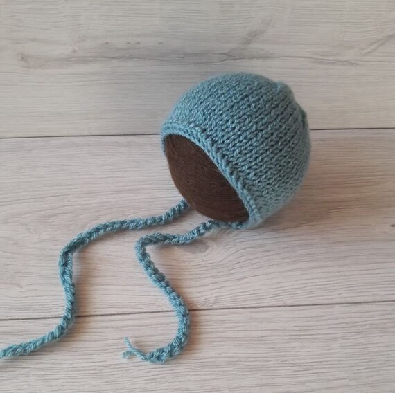 Wool Knit NewbornInfant Bonnet