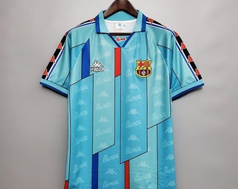 Retro Barcelona Away Football Soccer Jersey Shirt 96 / 97