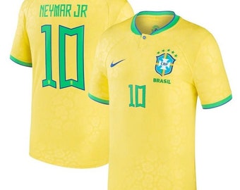 Youth Jersey Neymar Jr Football Jersey, Brazil Neymar #10 Soccer, Soccer 2022 Jersey Soccer , Neymar Home Neymar 10 Shirt, Neymar 10 Shirt