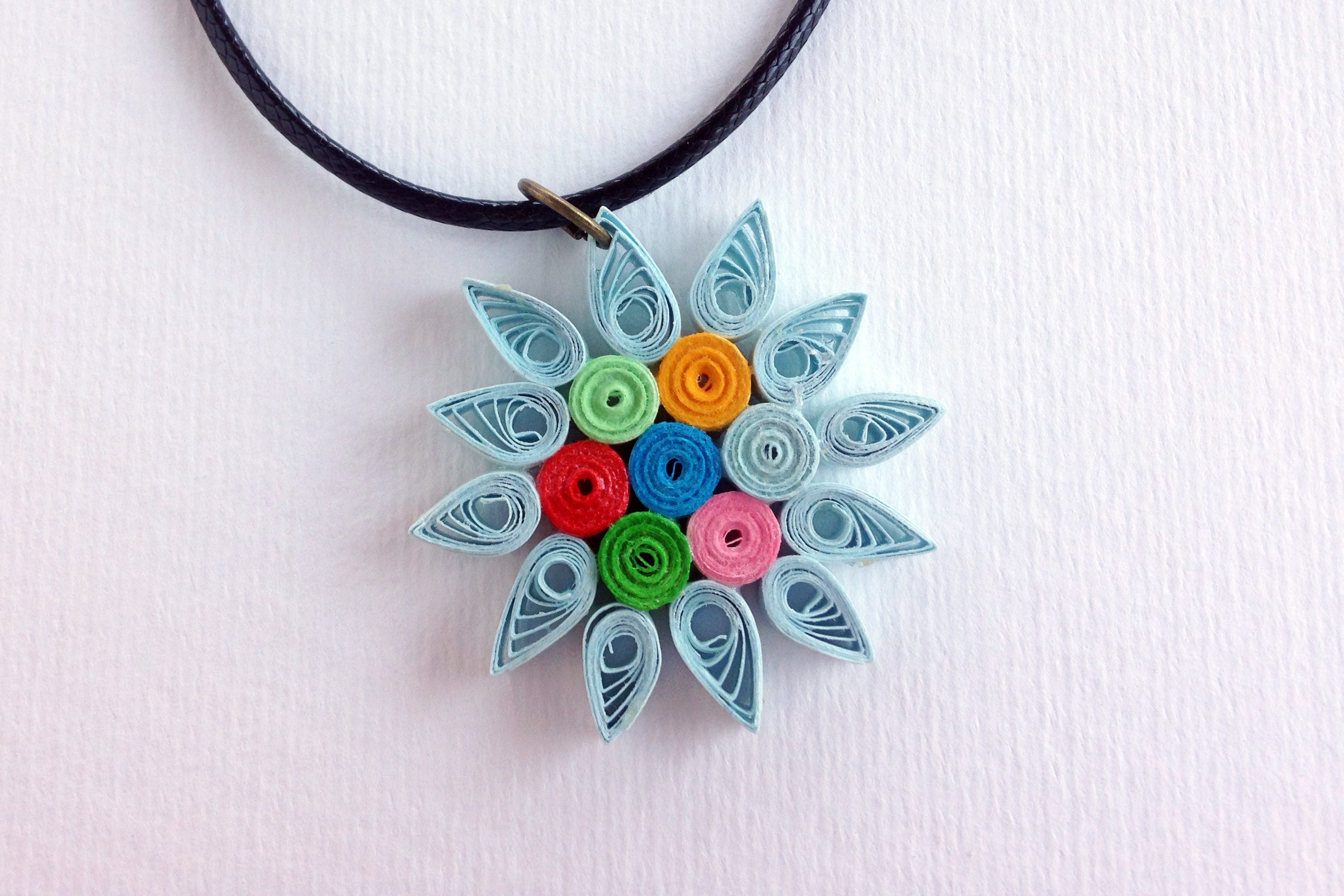 Paper Quilled Necklace Paper Quilling Jewelry Quilled Jewelry Paper Quilling