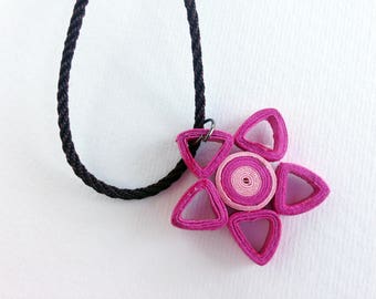 Paper Quilled Necklace, Paper Quilling Jewelry, Quilled Jewelry, Paper Quilling