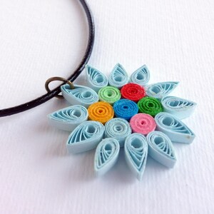 Paper Quilled Necklace Paper Quilling Jewelry Quilled - Etsy