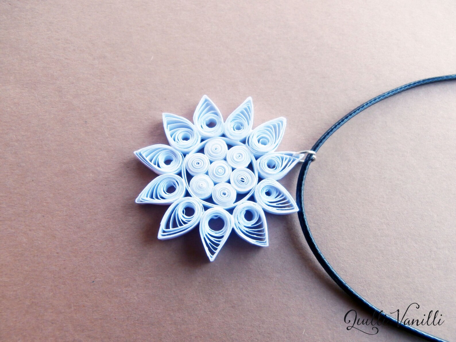 Paper Quilled Necklace Paper Quilling Jewelry Quilled Etsy