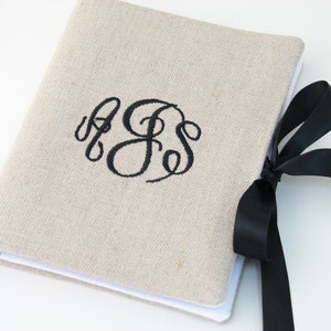 Personalized Photo Album ~ Wedding Photo Album ~ Monogrammed Photo Album / Linen Photo Album / Personalized Wedding Album ~ 4x6 photo album