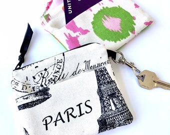 Pocket Tissue Holder, Small Zipper Pouch, Credit Card Holder, Coin Purse, Travel Jewelry Pouch, Credit Card Case, Small Wallet, Key Ring