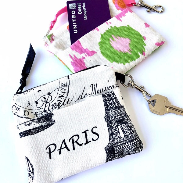 Pocket Tissue Holder, Small Zipper Pouch, Credit Card Holder, Coin Purse, Travel Jewelry Pouch, Credit Card Case, Small Wallet, Key Ring