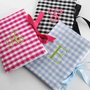 silk gingham photo albums