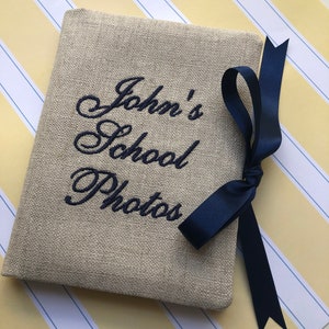 Personalized School Photo Album, Grade School Photo Album 4x6, School Memory Book, Kindergarten Photo Album, School Year Photo Brag Book 5x7