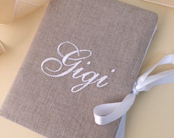 Personalized Photo Album // Name Brag Book // Monogrammed Photo Album // Linen Photo Album // Name Photo Album // Wedding Photo Album 4X6