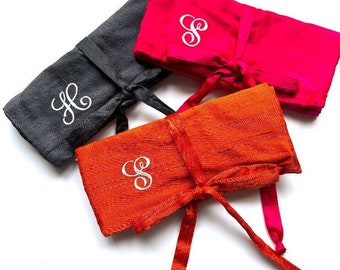 Personalized Jewelry Roll~Travel Jewelry Case~Jewelry Organizer~ Jewelry Pouch~Jewelry Travel Case~Mothers Day Gift for Her