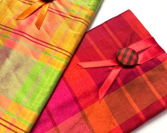 Estuche blando para gafas, estuche para gafas de sol, estuche de seda a cuadros, regalo para el Día de la Madre, estuche para gafas, regalo para profesores