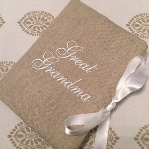 Great Grandma Photo Album | Mothers Day Gift Idea | Grandma Brag Book | Grandmother Photo Album | Custom Linen Photo Album 4x6 Great Grandma