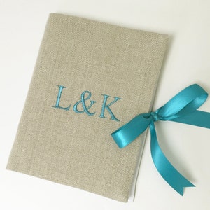 Wedding Photo Album 4x6, Engagement Album Personalized Photo Album Monogram Photo Album Linen Photo Album Personalized Wedding Album Couples