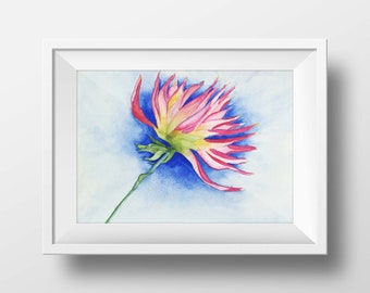 watercolor watercolour watercolor print flower watercolor colorful flower flower print landscape watercolor floral watercolor watercolor