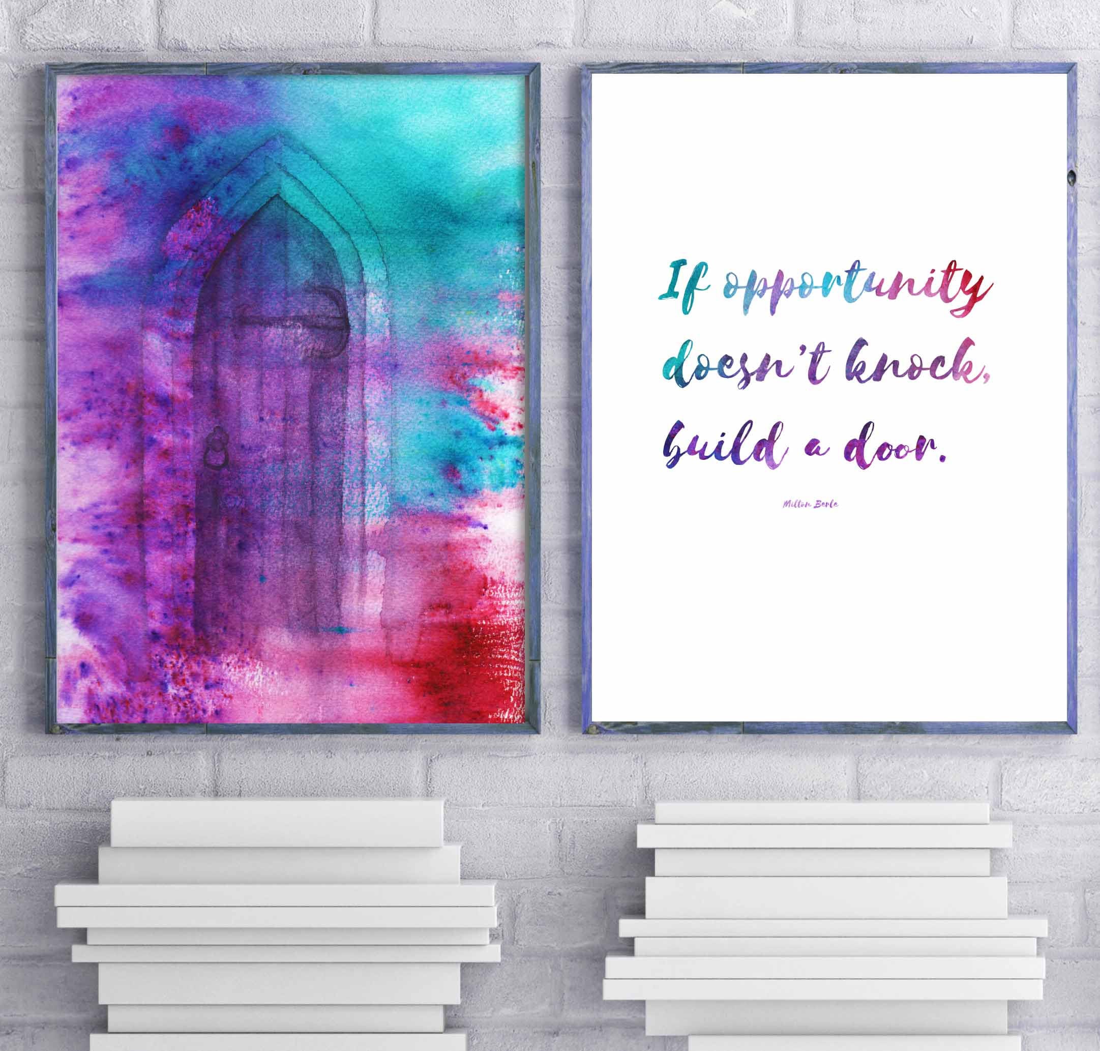 Inspirational Art, Motivational Quote, Abstract Watercolor, Wall Art ...