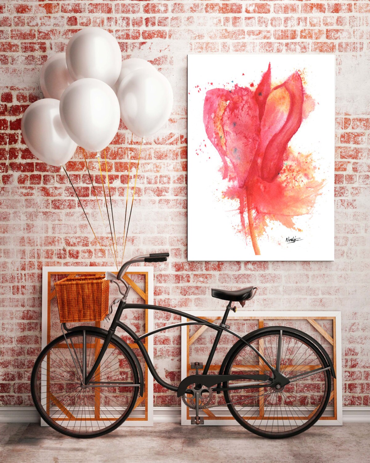 Abstract Print Red Abstract Wall Art Abstract Poster Abstract - Etsy UK
