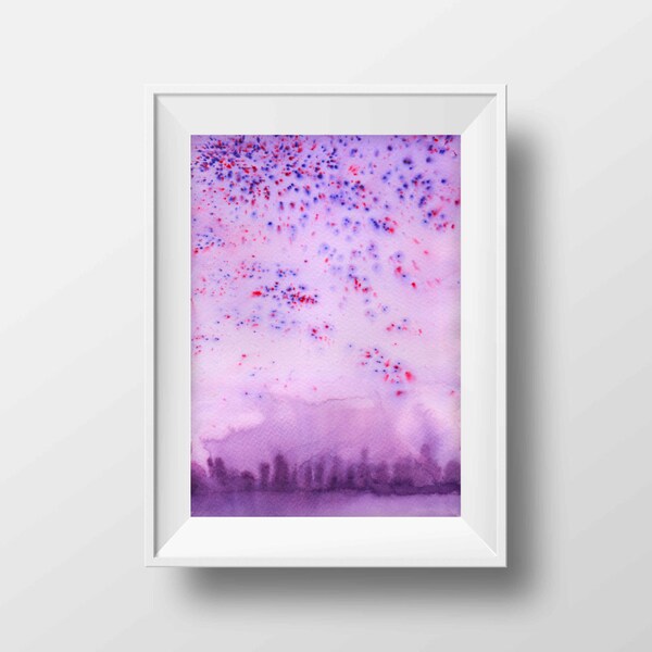 Purple Wall Art Etsy UK