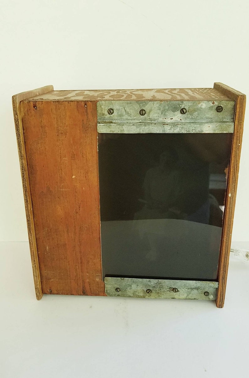 Sitting Pretty Vintage Dark Room Light Box Plywood and Steel Etsy