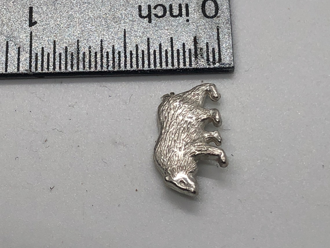 Bear Small 5 Sterling Silver Castings for Silversmithing Etsy