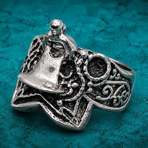 Western Saddle Ring, Sterling Silver. Size 9. One of a kind. 100% satisfaction guarantee.