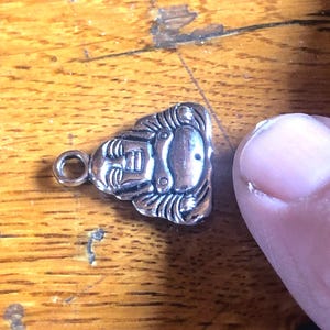 Large Buddha, 10 Sterling Silver Small Castings for Silversmithing projects, will make your designs unique, profitable and easy to sell.