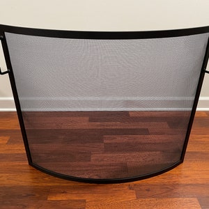 FIREPLACE SCREEN, fireplace safety SCREEN Bow/Curved Design fireplace free standing screen image 8