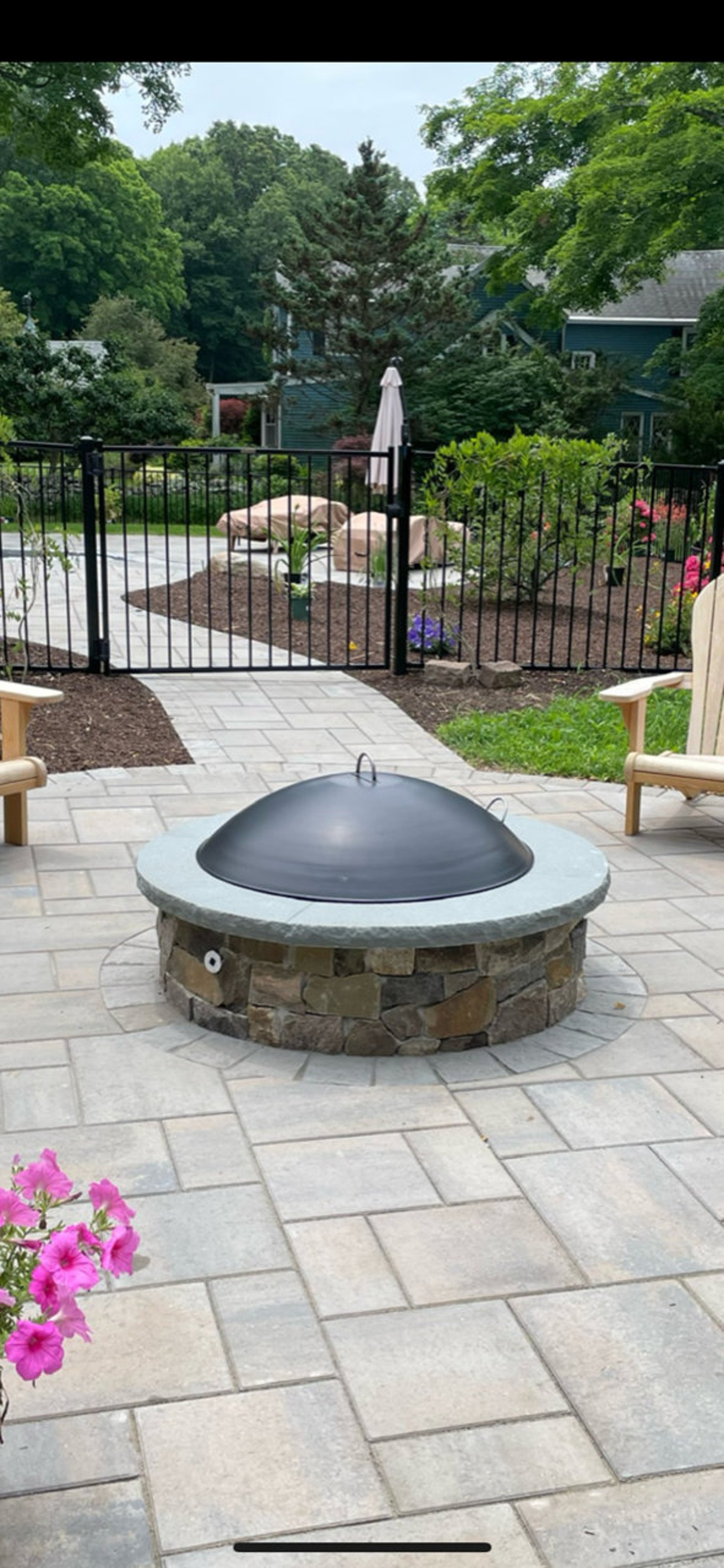 FIRE PIT COVER Solid Dome Fire Pit Cover 30 36 Etsy