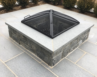 Square or Rectangle Low Profile FIRE PIT SAFETY Screen-All Carbon Steel