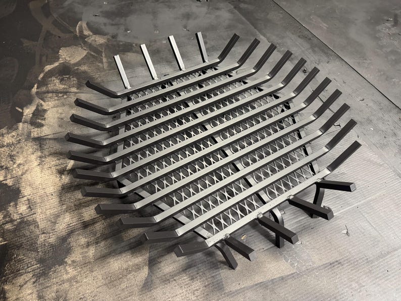 Heavy Duty Round Fire Pit Grate: Carbon Steel, Stainless Steel, Char Guard, USA Made afbeelding 11