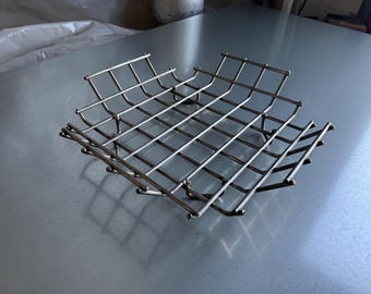 Heavy Duty All Stainless Steel Round Fire Pit Grate: Wood Insert, USA Made
