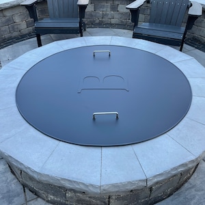 Fire pit flat snuffer cover