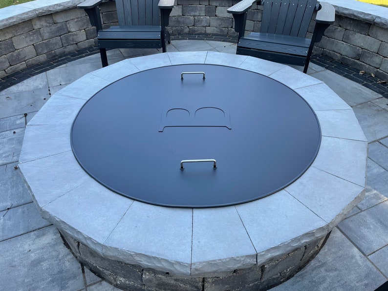 Fire pit flat snuffer cover