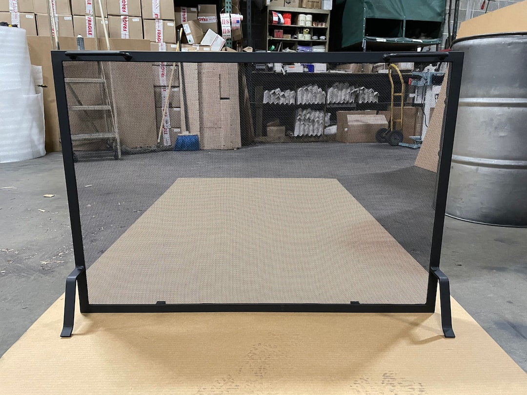 FIREPLACE SAFETY SCREEN Single Panel Design Fireplace Free Etsy