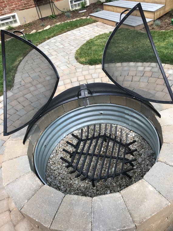 fire pit round grate