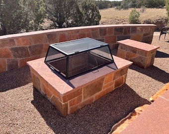 Square or Rectangle FIRE PIT SAFETY Screen-All Carbon Steel