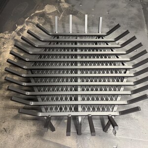 Heavy Duty Round Fire Pit Grate: Carbon Steel, Stainless Steel, Char Guard, USA Made afbeelding 13