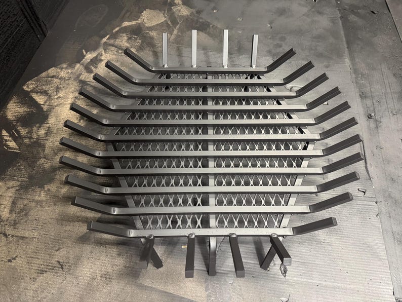 Heavy Duty Round Fire Pit Grate: Carbon Steel, Stainless Steel, Char Guard, USA Made afbeelding 13