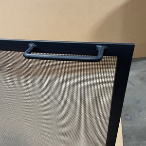 FIREPLACE SCREEN, fireplace safety SCREEN Single Panel Design fireplace free standing screen-Black or Gun Metal color image 8