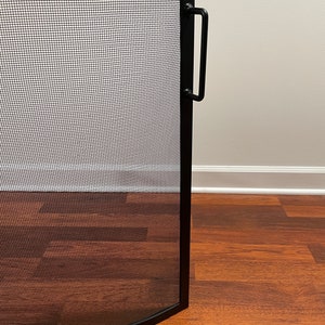 FIREPLACE SCREEN, fireplace safety SCREEN Bow/Curved Design fireplace free standing screen image 4