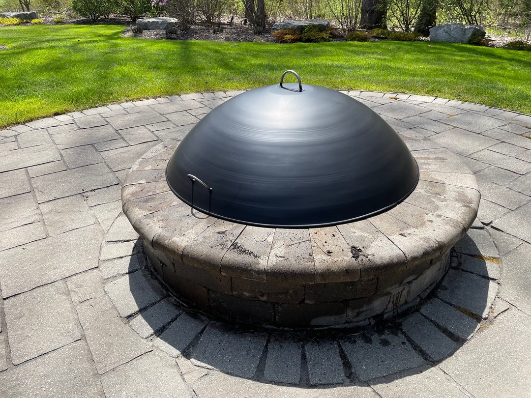 FIRE PIT COVER Solid Dome Fire Pit Cover 30 36 Etsy