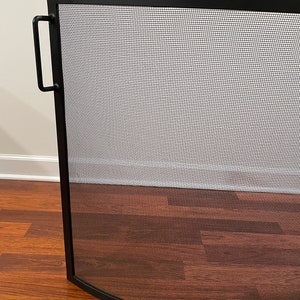 FIREPLACE SCREEN, fireplace safety SCREEN Bow/Curved Design fireplace free standing screen image 5