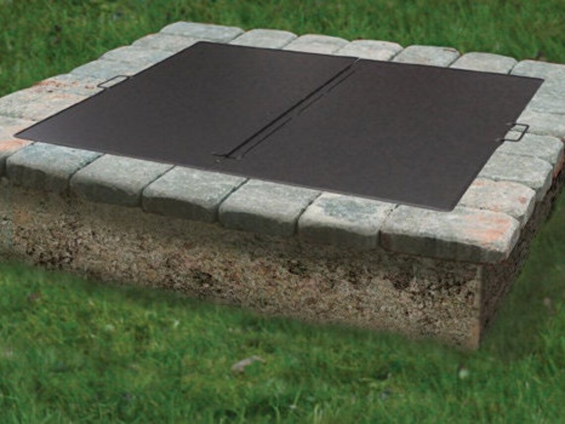 FIRE PIT SNUFFER Cover Square Folding Fire Pit Snuffer Etsy