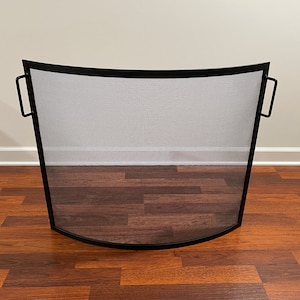 FIREPLACE SCREEN, fireplace safety SCREEN Bow/Curved Design fireplace free standing screen image 10