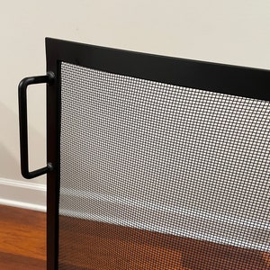 FIREPLACE SCREEN, fireplace safety SCREEN Bow/Curved Design fireplace free standing screen image 6